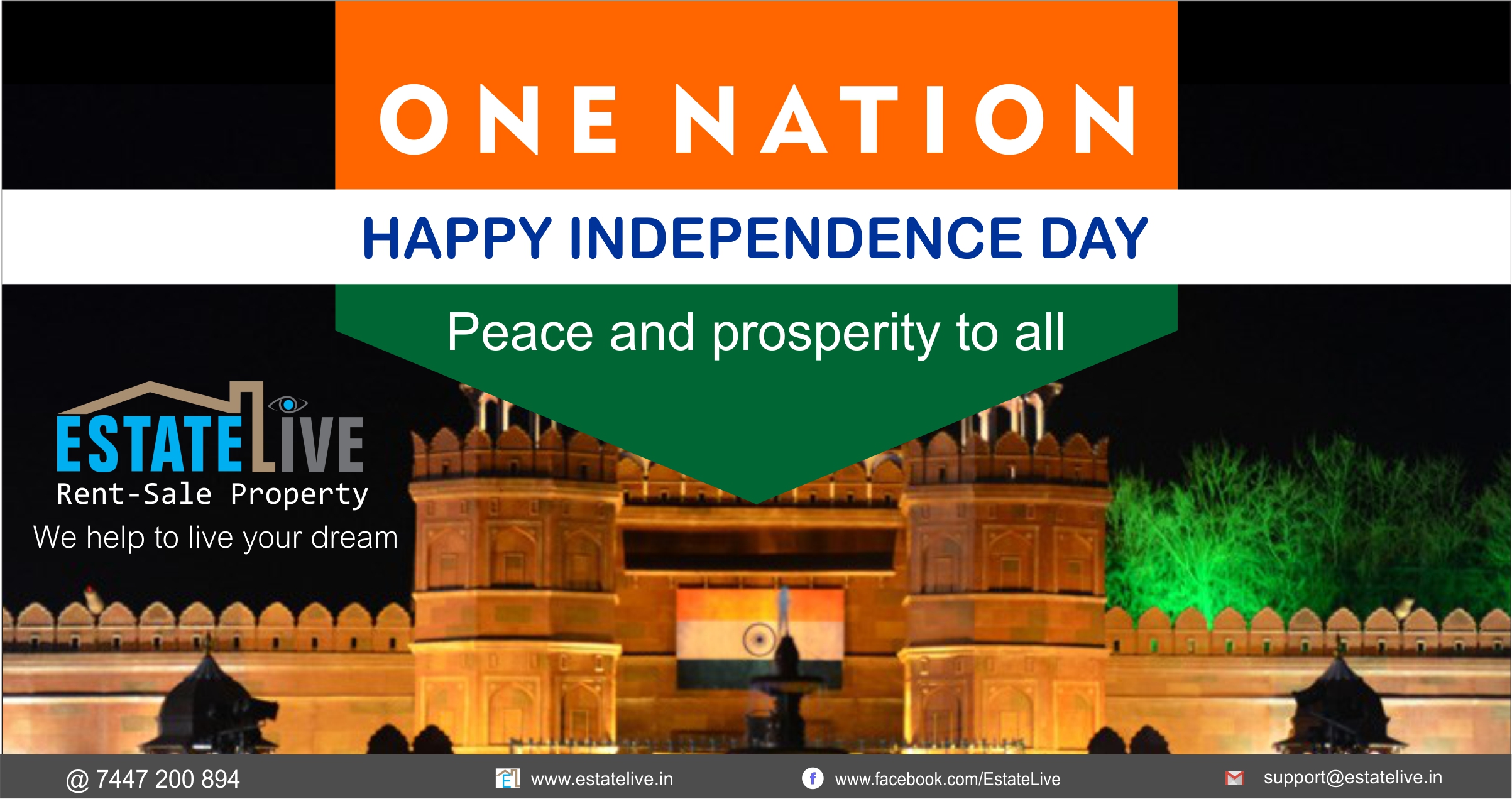 Independence day Estatelive Rent Sale Property Agent Broker